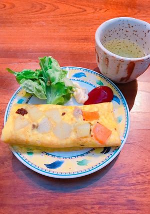 朝ごはんに！大きな卵焼き⑅*॰ॱ-レシピのメイン写真