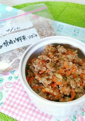 豚挽き肉と野菜のソボロ(常備食)-レシピのメイン写真