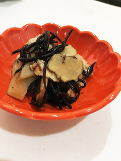 栄養たっぷり☆菊芋と豚バラのひじき煮-レシピのメイン写真
