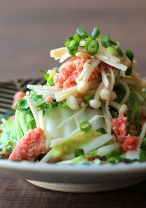 液体塩こうじで！　白菜と明太子のレンジ煮-レシピのメイン写真