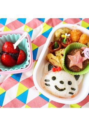 簡単★園児 ねこちゃん弁当-レシピのメイン写真