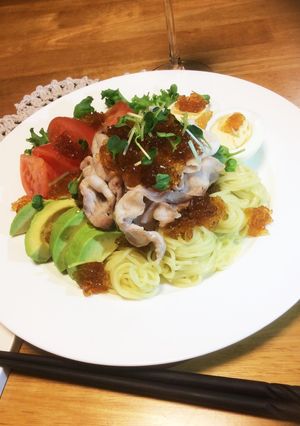 リンゴ香る♡ジュレしゃぶサラダラーメン-レシピのメイン写真