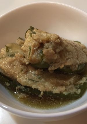 子ども大好き 簡単ピーマン肉詰め煮-レシピのメイン写真