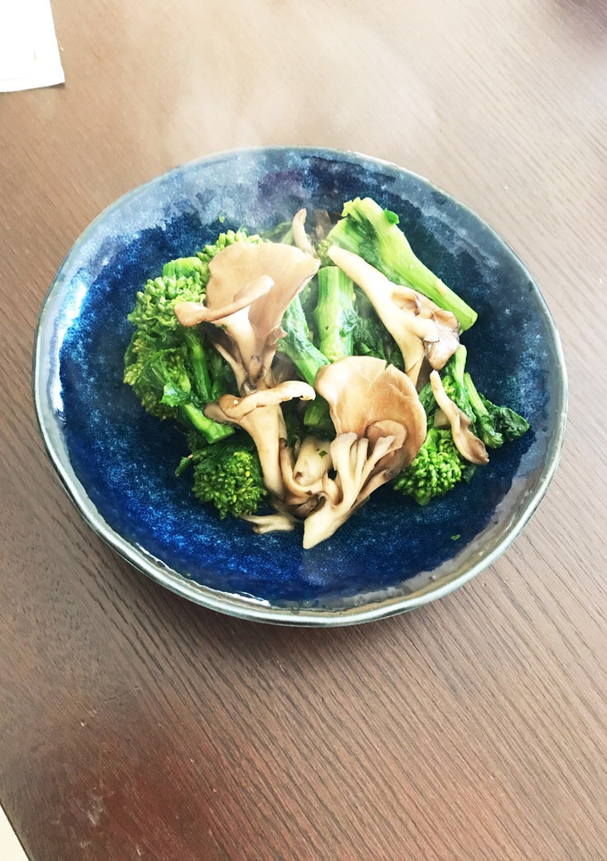 舞茸と菜の花のにんにく炒め-レシピのメイン写真