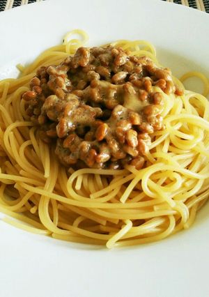 納豆パスタ-レシピのメイン写真