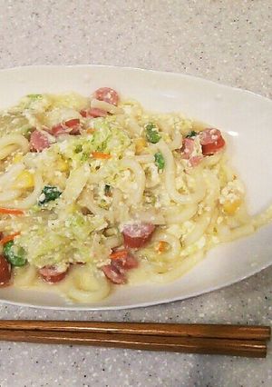簡単うどんパスタ-レシピのメイン写真