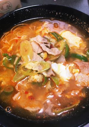 カルビスープ風♪素麺-レシピのメイン写真