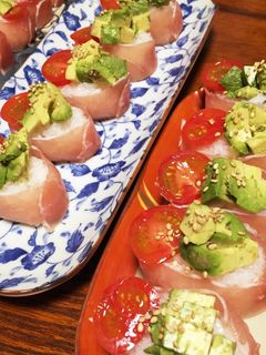 ひなまつりに♡アボカドと生ハムのお寿司-レシピのメイン写真