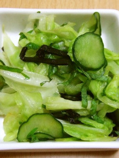 キャベツの塩昆布あえ-レシピのメイン写真