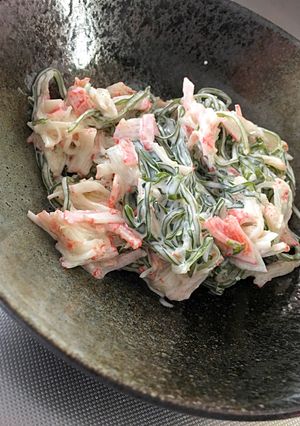 調味料2つ！細切り昆布のカニカマサラダ-レシピのメイン写真