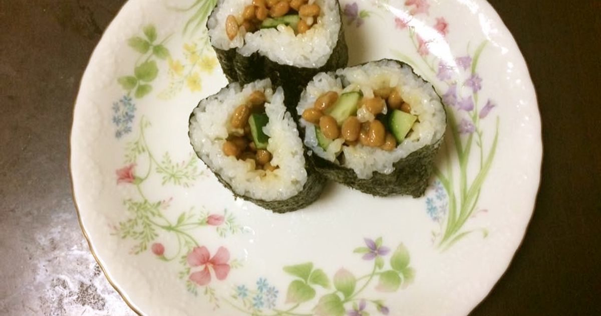 巻きやすい☆納豆巻き by ミーゴ 【クックパッド】 簡単おいしい