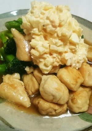 鳥ささみとブロッコリーのタルタル乗せ-レシピのメイン写真