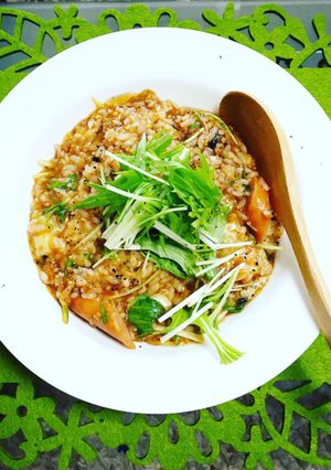 麻婆豆腐の素でリゾット-レシピのメイン写真