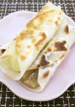 リンゴとバナナの餃子の皮巻き-レシピのメイン写真