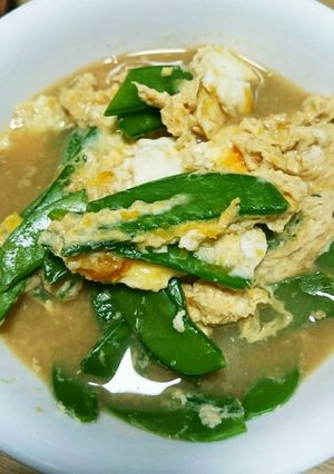 簡単もう一品！さやえんどうの玉子とじ-レシピのメイン写真