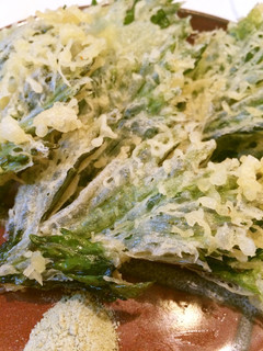 サクッと美味しい♪セロリの葉の天ぷら-レシピのメイン写真