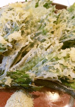 サクッと美味しい♪セロリの葉の天ぷら-レシピのメイン写真