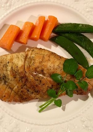 真鯛のムニエル（春の野菜を添えて）-レシピのメイン写真