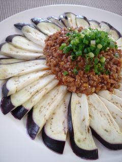 茄子の甘辛そぼろあんかけ-レシピのメイン写真