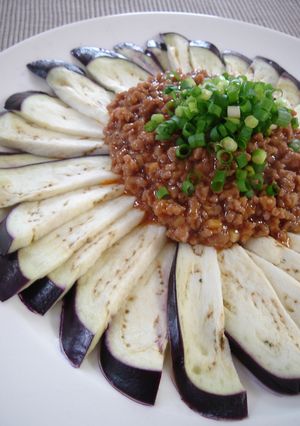 茄子の甘辛そぼろあんかけ-レシピのメイン写真