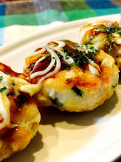 鶏つくねdeお好み焼き風バーグ-レシピのメイン写真