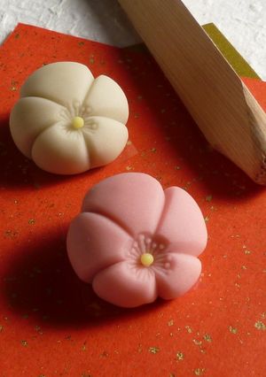 ねりきり餡で作る『梅』-レシピのメイン写真