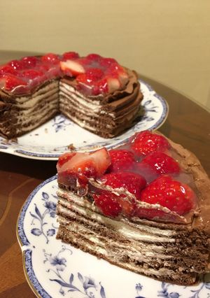 チョコミルクレープ-レシピのメイン写真