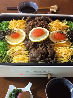 ホットプレートで瓦そば-レシピのメイン写真