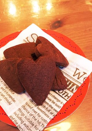 HMで簡単型抜きクッキー♡濃ココア味♡-レシピのメイン写真