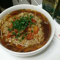 รูปของ ピリ辛☆醤油ラーメンで肉そば！！