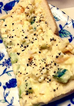 ちょっとアクセント入り♪卵サラダトースト-レシピのメイン写真
