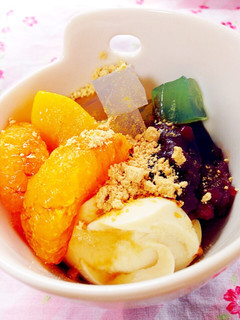 豆腐でヘルシー♪あんみつ-レシピのメイン写真