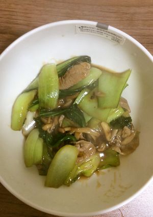 青梗菜と豚肉のオイスターソース炒め-レシピのメイン写真