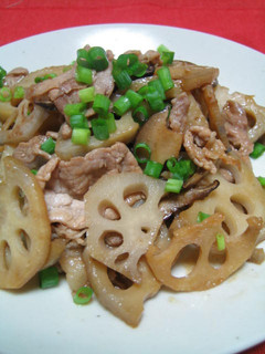 れんこんと豚肉の甘辛ソテー-レシピのメイン写真