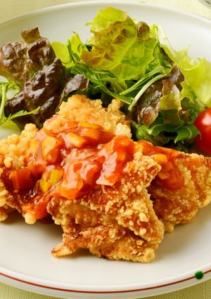 鶏肉のから揚げ チリソースかけ-レシピのメイン写真