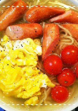市販ラーメンで簡単！洋風ラーメン-レシピのメイン写真