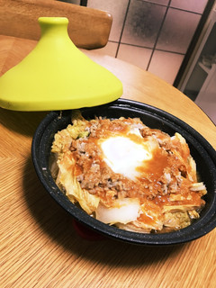 〜タジン鍋〜ひき肉と白菜のピリ辛味噌!-レシピのメイン写真