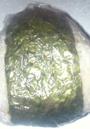 のりたま＆きのこポタージュのおにぎり-レシピのメイン写真