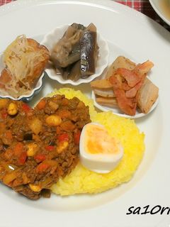 HAPPY!!ドライカレープレート-レシピのメイン写真