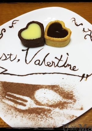 生チョコタルト ~バレンタインプレート~-レシピのメイン写真