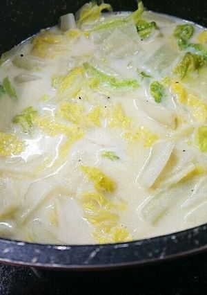 白菜のミルクスープ-レシピのメイン写真