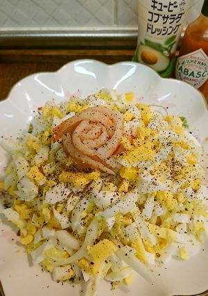 白菜と卵のサラダ-レシピのメイン写真