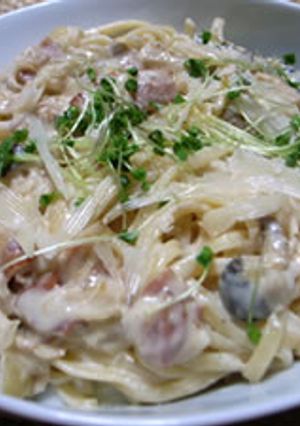 クリームパスタ：たまねぎとベーコンベース-レシピのメイン写真