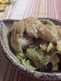 白菜と油揚げの生姜煮-レシピのメイン写真