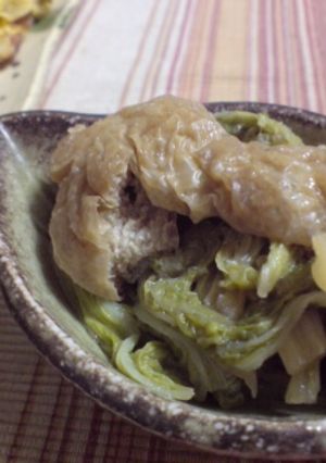 白菜と油揚げの生姜煮-レシピのメイン写真