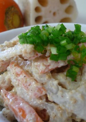 れんこんとにんじんのごまマヨ和え★-レシピのメイン写真