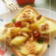 林檎×ナッツのチーズシュガートースト