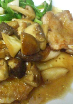 チキンソテー●ハニーバターきのこソース-レシピのメイン写真