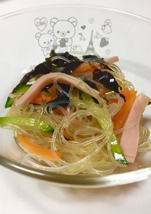 旦那さん大絶賛♥黄金比の春雨中華サラダ-レシピのメイン写真