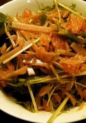 ザボンと水菜のサラダ-レシピのメイン写真